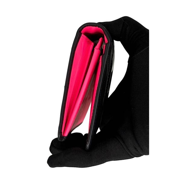 CCLW32: Chanel CC Quilted long Wallet – Black with pink Interior - Picture 5 of 6